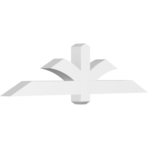 Ekena Millwork Redmond Architectural Grade PVC Gable Bracket, 60"W x 15"H x 4"D x 4"F, 6/12 Pitch GBP060X15X0404RED00 - main